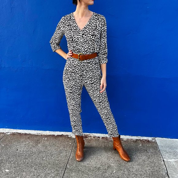 Mister Zimi Black Rain Margot Jumpsuit in Black and White – Aus 8 / US 4 / Small - Picture 2 of 4